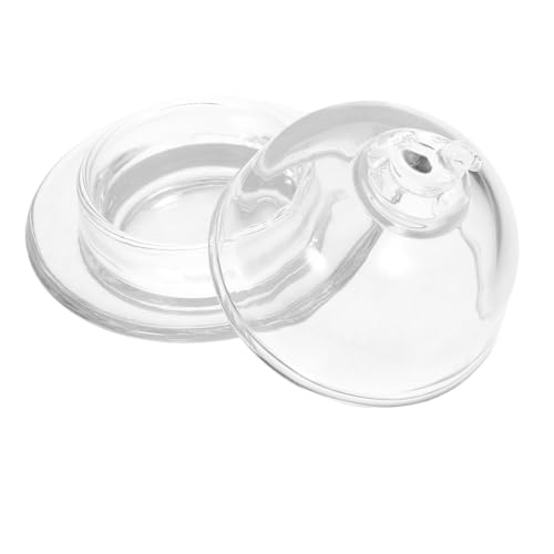 KONTONTY Multifunktionales Glas-tintenfach mit Luftdichtem Dome-Deckel Vielseitiges Sumi Ink Storage Tray für Kalligraphie Candy Organizer und Dekorative Aufbewahrung Transparentes Glas mit von KONTONTY