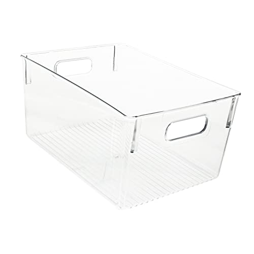 KONTONTY Multipurpose Aufbewahrungsbox aus Hochwertigem Kunststoff Stapelbar Transparent Große Kapazität Praktischer Buch Organizer für Zuhause Klassenzimmer und Büro Robust und Langlebig KONTONTY Multipurpose Aufbewahrungsbox aus Hochwertigem Kunststoff Stapelbar Transparent Große Kapazität Praktischer Buch Organizer für Zuhause Klassenzimmer und Büro Robust und Langlebig von KONTONTY