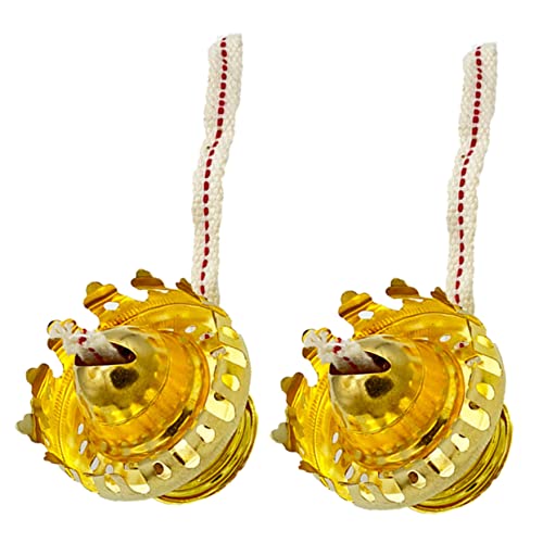 KONTONTY Öllampenbrenner 2 Stück aus Aluminiumlegierung Docht für Petroleumlampen Retro Kerosinlampe Zubehör Verstellbar und Langlebig für Selbstgemacht und Vintage Dekoration KONTONTY Öllampenbrenner 2 Stück aus Aluminiumlegierung Docht für Petroleumlampen Retro Kerosinlampe Zubehör Verstellbar und Langlebig für Selbstgemacht und Vintage Dekoration von KONTONTY