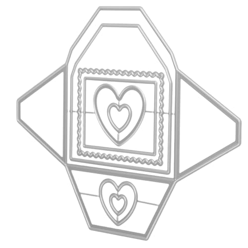 KONTONTY Präzise Metall-stanzformen für Kartenherstellung Hintergrundrahmen Schnittvorlagen für Scrapbooking DIY Album Umschläge Kompatibel mit Schneidemaschinen KONTONTY Präzise Metall-stanzformen für Kartenherstellung Hintergrundrahmen Schnittvorlagen für Scrapbooking DIY Album Umschläge Kompatibel mit Schneidemaschinen von KONTONTY
