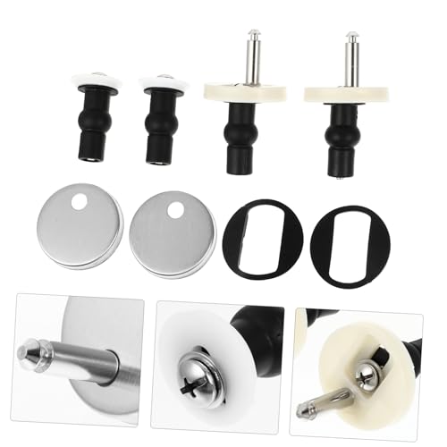KONTONTY Robustes Toilettensitz Schraubenset aus Edelstahl und Gummi Langlebiges Ersatzset für Wc deckel Befestigung Einfache Installation Passend für Toilettensitze mit Oberer Montage KONTONTY Robustes Toilettensitz Schraubenset aus Edelstahl und Gummi Langlebiges Ersatzset für Wc deckel Befestigung Einfache Installation Passend für Toilettensitze mit Oberer Montage von KONTONTY