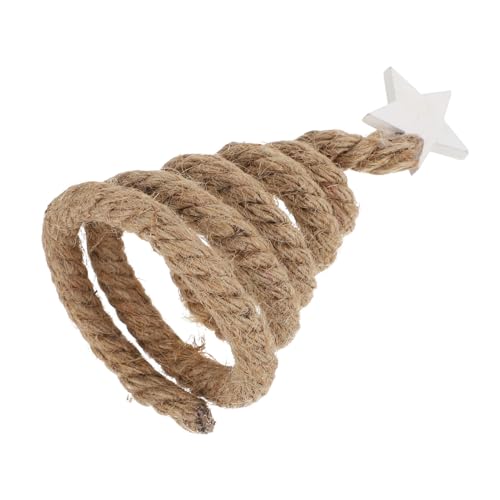 KONTONTY Rotierender Desktop Weihnachtsbaum mit Fünfzackigem Holzperlenstern Kreative Tischdekoration für Büro und Weihnachtsfeier Festlicher Christbaumschmuck für Stimmungsvolle KONTONTY Rotierender Desktop Weihnachtsbaum mit Fünfzackigem Holzperlenstern Kreative Tischdekoration für Büro und Weihnachtsfeier Festlicher Christbaumschmuck für Stimmungsvolle von KONTONTY
