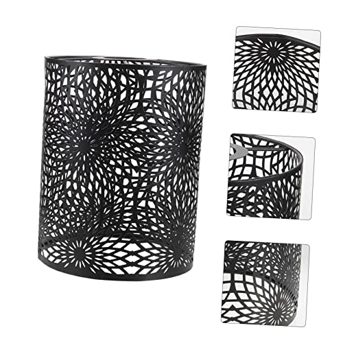 KONTONTY Runder Ausgehöhlter Lampenschirm aus Metall Zylindrischer Lampenschirm für Tischlampe und Deckenleuchte Stilvoll Schwarz für Wohn Esszimmer KONTONTY Runder Ausgehöhlter Lampenschirm aus Metall Zylindrischer Lampenschirm für Tischlampe und Deckenleuchte Stilvoll Schwarz für Wohn Esszimmer von KONTONTY