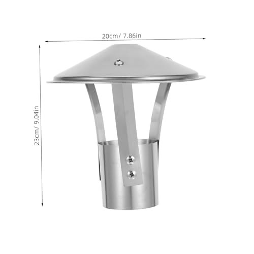KONTONTY Schornsteinkappe Regenschutz Kegelförmig Regenhaube für Ländliche Öfen Schnelle und Verbesserte Rauchabfuhr Rauchrohr Schutzhaube Wetterfest und Langlebig von KONTONTY