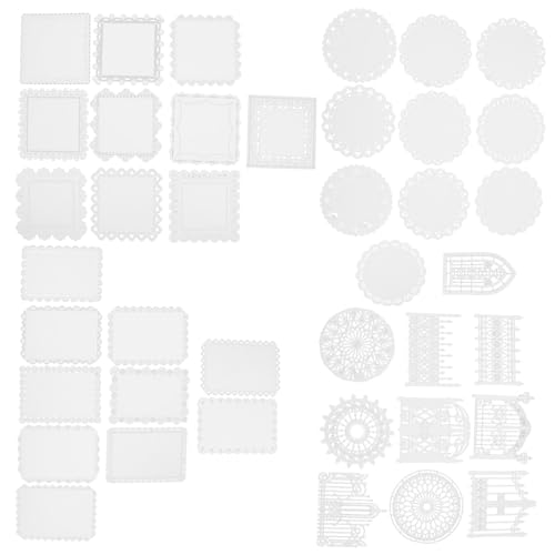 KONTONTY Scrapbooking Spitze Dekoratives Papier DIY Tagebuch Embellishment Handwerksmaterialien Hohles Muster Vintage Stil für Journaling und Fotoalbum von KONTONTY