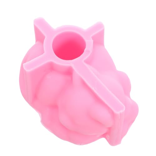 KONTONTY Silikonform Katze Blumentopf Gießform Beton Pflanztopf DIY Sukkulenten Deko Mould für Zement Harz Kunsthandwerk Langlebig Einfach zu Entformen Rosa von KONTONTY