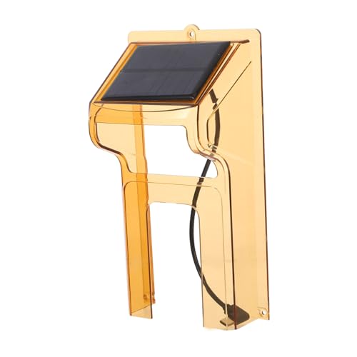 KONTONTY Solarbetriebener Wetterfester Türklingel Regenschutz mit Silikonabdeckung Langlebiger Outdoor Schutz für Kabellose Klingeln Einfache Montage Energiesparend und Schneefest von KONTONTY