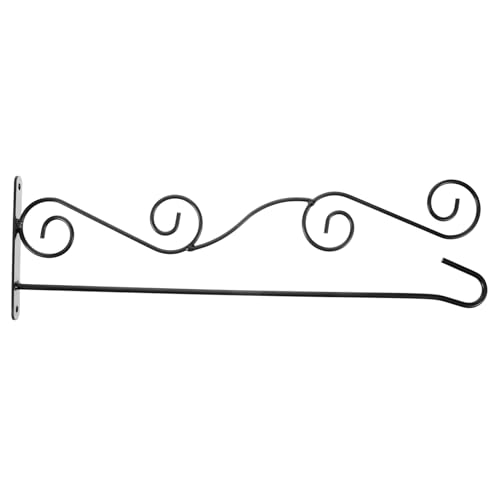 KONTONTY Stabiler Wandhalter Fahnenmast aus Rostfreiem Wetterfester Gartenflaggenständer für Balkon und Terrasse Multifunktionaler Outdoor Flaggenhalter mit Zusätzlichem Haken für Laternen von KONTONTY