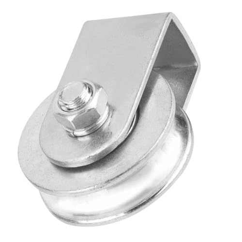 KONTONTY Stahlseil Umlenkrolle Lifting Rope Pulley Einzelscheibenblock mit Halboffenem Lager für Werkstatt und Hebezeug KONTONTY Stahlseil Umlenkrolle Lifting Rope Pulley Einzelscheibenblock mit Halboffenem Lager für Werkstatt und Hebezeug von KONTONTY