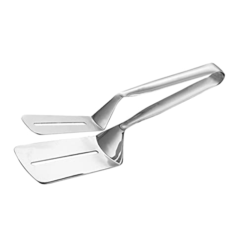 KONTONTY Steakzange Rostfrei Hitzebeständig Leichter Küchenclip Multifunktional für Grillen Servieren Salat Brot Obst für Party Hotel Restaurant von KONTONTY