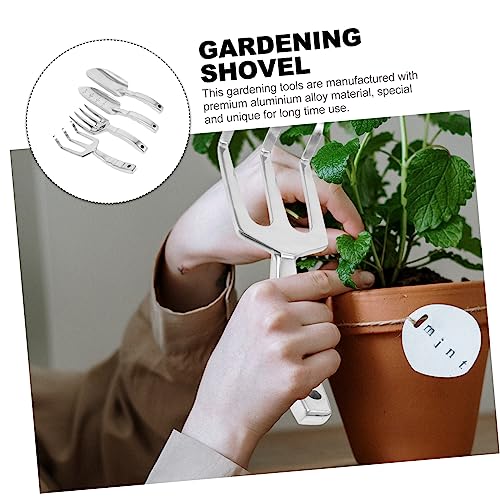 KONTONTY Teiliges Gartenwerkzeug Aluminiumlegierung mit Holzgriff Vielseitiger Pflanzschaufel Gartengabel und Rechen für Gartenarbeit Rostfrei Langlebig für Hobbygärtner und Outdoor KONTONTY Teiliges Gartenwerkzeug Aluminiumlegierung mit Holzgriff Vielseitiger Pflanzschaufel Gartengabel und Rechen für Gartenarbeit Rostfrei Langlebig für Hobbygärtner und Outdoor von KONTONTY