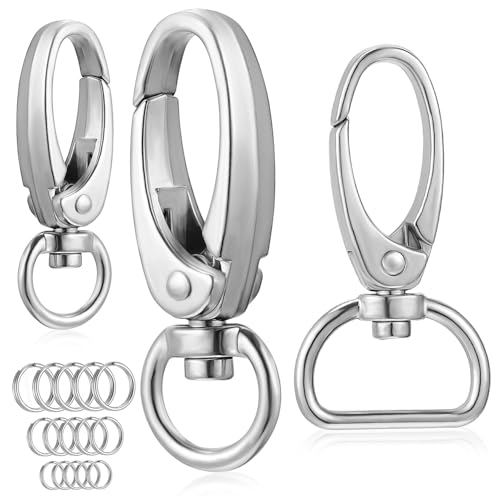 KONTONTY Teiliges Hundemarken Clips aus Zinklegierung mit Robusten Rundringen Leichte Schnellverschlüsse für Hundehalsband und Geschirr Rostfrei Passend für Kleine Mittelgroße Hunde und von KONTONTY