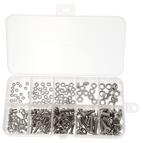KONTONTY Teiliges Schrauben Muttern Set mit Unterlegscheiben Korrosionsbeständig und Hitzefest Vielseitig für Möbel Maschinenbau und Elektronik Robustes Sortiment für Präzise Reparaturen von KONTONTY