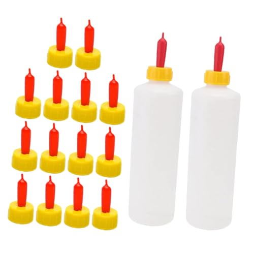 KONTONTY Teiliges Ziegen Lämmer Fütterungsflaschen mit Auslaufsicherem Sauger für Neugeborene Ferkel Lämmer und Kälber Langlebige Kunststoff Tränke für Landwirtschaftliche Aufzucht von KONTONTY