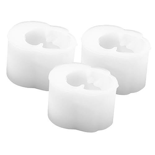 KONTONTY 3-teilige Epoxidharzform in Totenkopfform Diy-silikonform Für Tischdeko Flexible Bastelform von KONTONTY