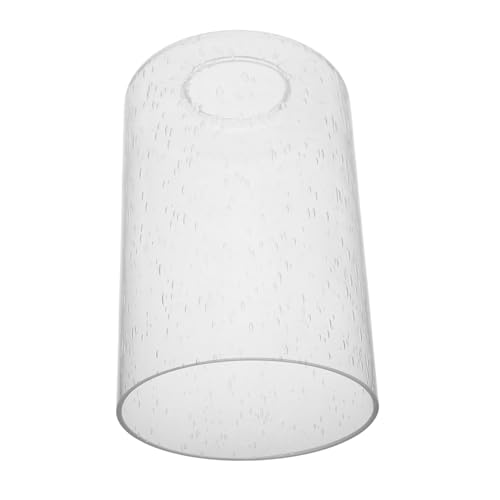 KONTONTY Transparenter Zylinder Lampenschirm aus Bubble Dekorativer Ersatzschirm für Tischlampen und Wandleuchten Klarer Lampenschirm für Moderne Steh und Hängelampen Einfache Montage von KONTONTY