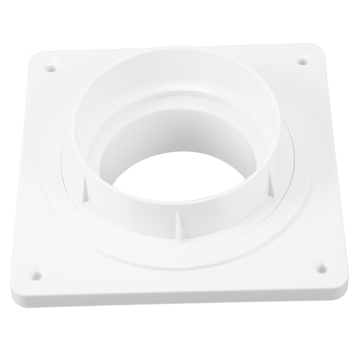 KONTONTY Trockneranschlussadapter mit Wandplatte Schlauchverbinder für Abluftsysteme Installieren Dichtungsring und Schrauben für Effiziente Luftzirkulation im Wohnbereich von KONTONTY