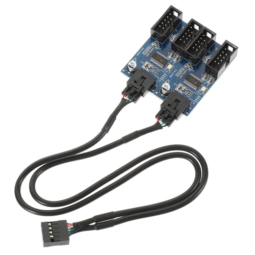 KONTONTY USB-Header-verlängerungssplitter Zu Stecker Adapter Für Motherboard Mit Abschirmung Für Stabile Datenübertragung von KONTONTY
