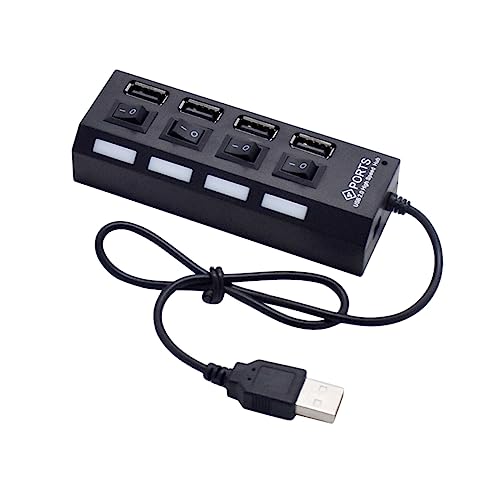 KONTONTY USB Hub 4 Ports Mit Unabhängigem Schalter USB 20 Verteiler USB Splitter Für Mehrere Geräte USB Adapter Zur Verbindung Von USB Geräten KONTONTY USB Hub 4 Ports Mit Unabhängigem Schalter USB 20 Verteiler USB Splitter Für Mehrere Geräte USB Adapter Zur Verbindung Von USB Geräten von KONTONTY