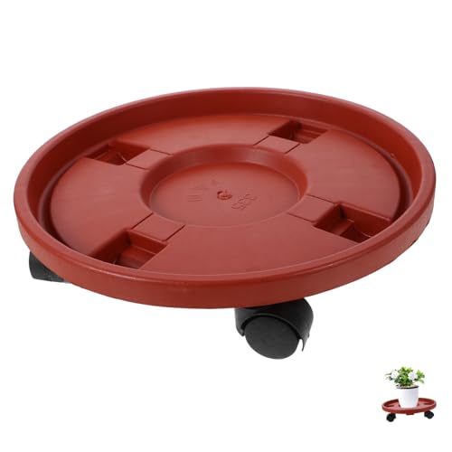 KONTONTY Verdickte Universalradpalette Unterstützung Anlage Garten Pflanze Mit Rädern Pflanzenschale Topf Tablett Bewegliches Blumentopftablett Pflanzständer Für Pflanzen Im Freien von KONTONTY