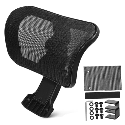 KONTONTY Verstellbare Kopfstütze für Bürostuhl Ergonomische Nackenstütze für Gaming und Computerstühle Komfortable Atmungsaktive Kopfstütze mit Modernem Design und Anpassbarem von KONTONTY