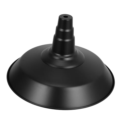KONTONTY Vintage Industrial Metall Lampenschirm Schwarz Hängende Deckenleuchte mit Backlack Finish Diy Freundlich Optimale Lichtstreuung für Restaurant Esszimmer von KONTONTY