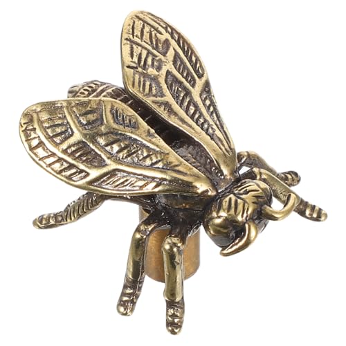 KONTONTY Vintage Messing Türgriff Bienenform Dekorativer Schrankgriff mit Kunstvollem Bienenmotiv Komfortabler Möbelbeschlag für Kommoden Küchen Kleiderschränke Klassische Optik KONTONTY Vintage Messing Türgriff Bienenform Dekorativer Schrankgriff mit Kunstvollem Bienenmotiv Komfortabler Möbelbeschlag für Kommoden Küchen Kleiderschränke Klassische Optik von KONTONTY