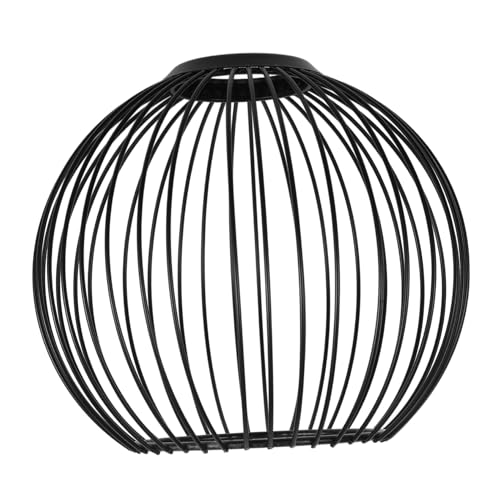 KONTONTY Vintage Pendelleuchte mit Ausgehöhltem Lampenschirm Ersatz für Stehlampe und Deckenleuchte Robustes Design oben Unten von KONTONTY