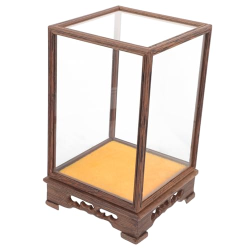 KONTONTY Vitrine Für Figuren Schaukasten Für Modelle Aufbewahrungskasten Aus Holz Mit Glas Staubschutz Für Sammlerstücke 12x12x17cm Für Heimwerker Und Dekoration KONTONTY Vitrine Für Figuren Schaukasten Für Modelle Aufbewahrungskasten Aus Holz Mit Glas Staubschutz Für Sammlerstücke 12x12x17cm Für Heimwerker Und Dekoration von KONTONTY