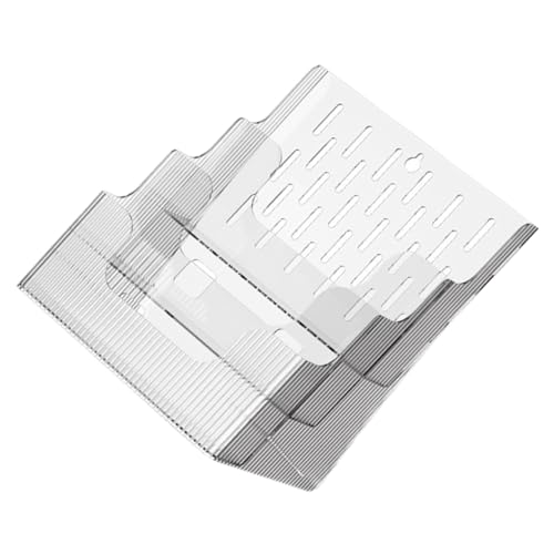 KONTONTY Wand Tisch-broschürenhalter Transparenter Prospekthalter Mehrfach-Pocket-displayständer Für Büro Studium Und Wohnheim Organizer Für Zeitschriften Und Dokumente von KONTONTY
