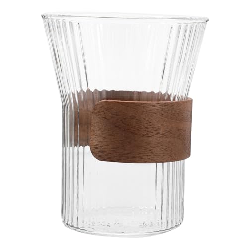 KONTONTY Waschbecher Glasbecher graceling klare Badezimmerbecher aus Glas Zahnbürste Brillen Trinkbecher multifunktionale Tassen Haushalt Mundspülbecher transparente Tasse Wasserbecher Ruß von KONTONTY