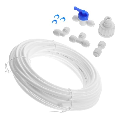 KONTONTY Wasserrohr Verlängerung Set für Umkehrosmose Wassersystem Flexibler Wasserfilter Schlauchverbinder Langlebiger Rohranschluss für Kühlschrank und Wohnmobil Trinkwasser von KONTONTY