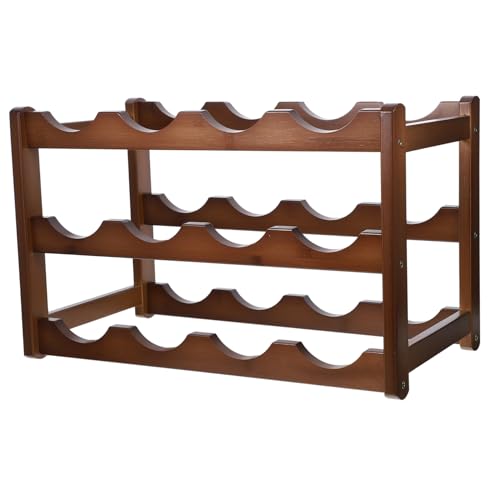KONTONTY Weinregal Flaschenhalter Platzsparend Robust für Flaschen Küchen Esszimmer Weinliebhaber von KONTONTY