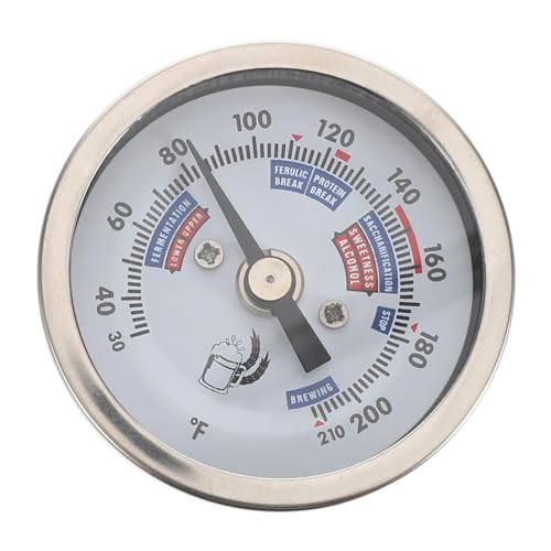 KONTONTY Weinthermometer für Präzise Temperaturmessung Hochwertiges Langlebiges Dial Thermometer für Brauprozesse und Weinerstellung Installieren mit Sicherem Sitz und Klarer Anzeige KONTONTY Weinthermometer für Präzise Temperaturmessung Hochwertiges Langlebiges Dial Thermometer für Brauprozesse und Weinerstellung Installieren mit Sicherem Sitz und Klarer Anzeige von KONTONTY