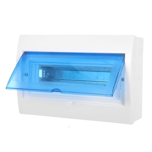 KONTONTY Wetterfeste Kunststoff Verteilerkasten mit Hutschiene Outdoor Anschlussdose für Elektrische Verteilung Staub Kompakt und Flexibel für Haus und Gewerbe von KONTONTY