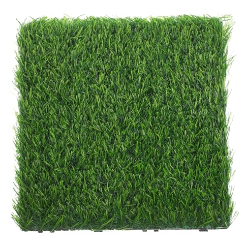 KONTONTY Witterungsbeständige Kunstrasenfliesen UV beständig Bewegliche DIY gartenmatten Kindersichere Langlebige und Verblassungsresistente Outdoor grasplatten für Terrasse und Balkon KONTONTY Witterungsbeständige Kunstrasenfliesen UV beständig Bewegliche DIY gartenmatten Kindersichere Langlebige und Verblassungsresistente Outdoor grasplatten für Terrasse und Balkon von KONTONTY