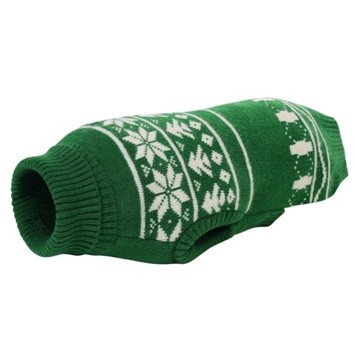 KONVINIT Weihnachten Hundepullover Grosse Hunde Rollkragen Xmas Hundepulli mit Schneeflockenmuster für Große Hunde,z.b Windhund Labrador KONVINIT Weihnachten Hundepullover Grosse Hunde Rollkragen Xmas Hundepulli mit Schneeflockenmuster für Große Hunde,z.b Windhund Labrador von KONVINIT