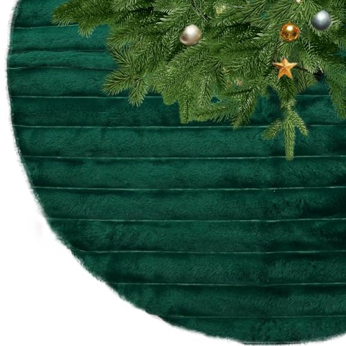 KONVINIT Weihnachtsbaumdecke Grün Luxus Kunstfell Round Christbaumdecke Weihnachtsbaumrock Weihnachtsbaum Teppich Weihnachtsdekoration sehr Weich und warm,78cm/90cm/122cm KONVINIT Weihnachtsbaumdecke Grün Luxus Kunstfell Round Christbaumdecke Weihnachtsbaumrock Weihnachtsbaum Teppich Weihnachtsdekoration sehr Weich und warm,78cm/90cm/122cm von KONVINIT