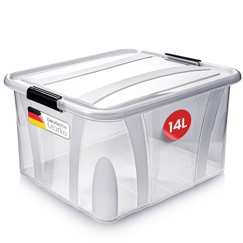 KONZEPT Aufbewahrungsbox mit Deckel 14L, BPA-frei, robuster Verschlussclips KONZEPT Aufbewahrungsbox mit Deckel 14L, BPA-frei, robuster Verschlussclips von KONZEPT