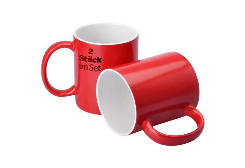 KONZEPT Teeglas Kaffeetassen 300 ml, 2er Set Tassen aus Keramik, Teetassen mit Henkeln, ideal für Kaffee, Tee, Milch, Schokolade, spülmaschinengeeignet KONZEPT Teeglas Kaffeetassen 300 ml, 2er Set Tassen aus Keramik, Teetassen mit Henkeln, ideal für Kaffee, Tee, Milch, Schokolade, spülmaschinengeeignet von KONZEPT