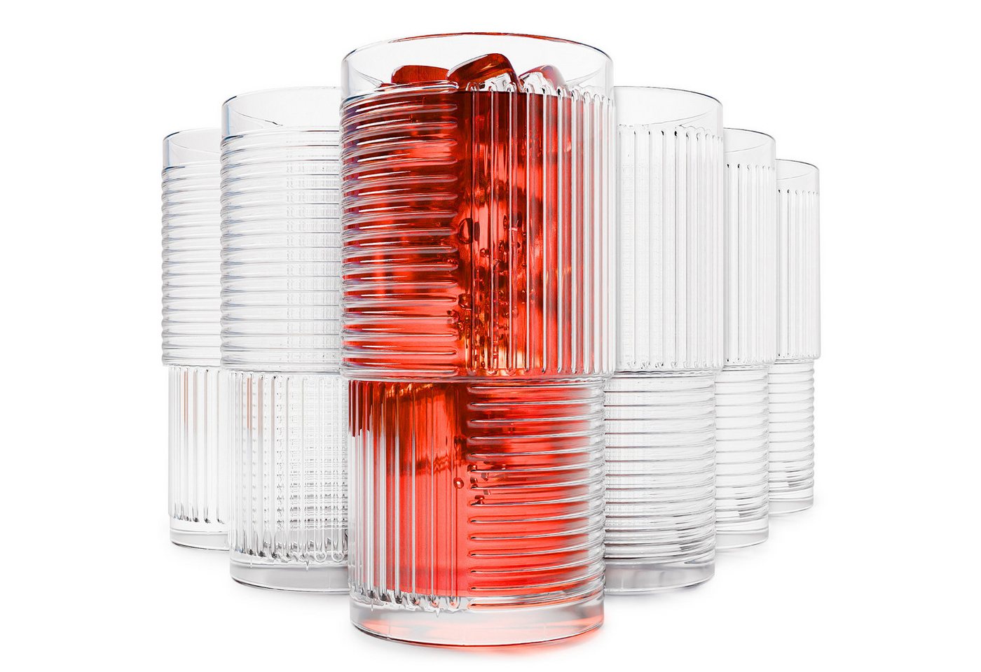KONZEPT Cocktailglas 6 Cocktailgläser 400ml Trinkgläser Cocktailglas Longdrinkgläser, 6-teilig, Glas, hochwertig verarbeitet, im charakteristischen Design KONZEPT Cocktailglas 6 Cocktailgläser 400ml Trinkgläser Cocktailglas Longdrinkgläser, 6-teilig, Glas, hochwertig verarbeitet, im charakteristischen Design von KONZEPT
