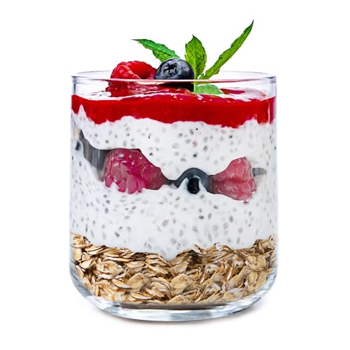 KONZEPT Dessertgläser 6-teiliges Set aus Glas, kleine Gläser für Nachtisch, perfekt für Tiramisu, Panna Cotta, Pudding, Joghurt-Müsli und Schichtdesserts KONZEPT Dessertgläser 6-teiliges Set aus Glas, kleine Gläser für Nachtisch, perfekt für Tiramisu, Panna Cotta, Pudding, Joghurt-Müsli und Schichtdesserts von KONZEPT