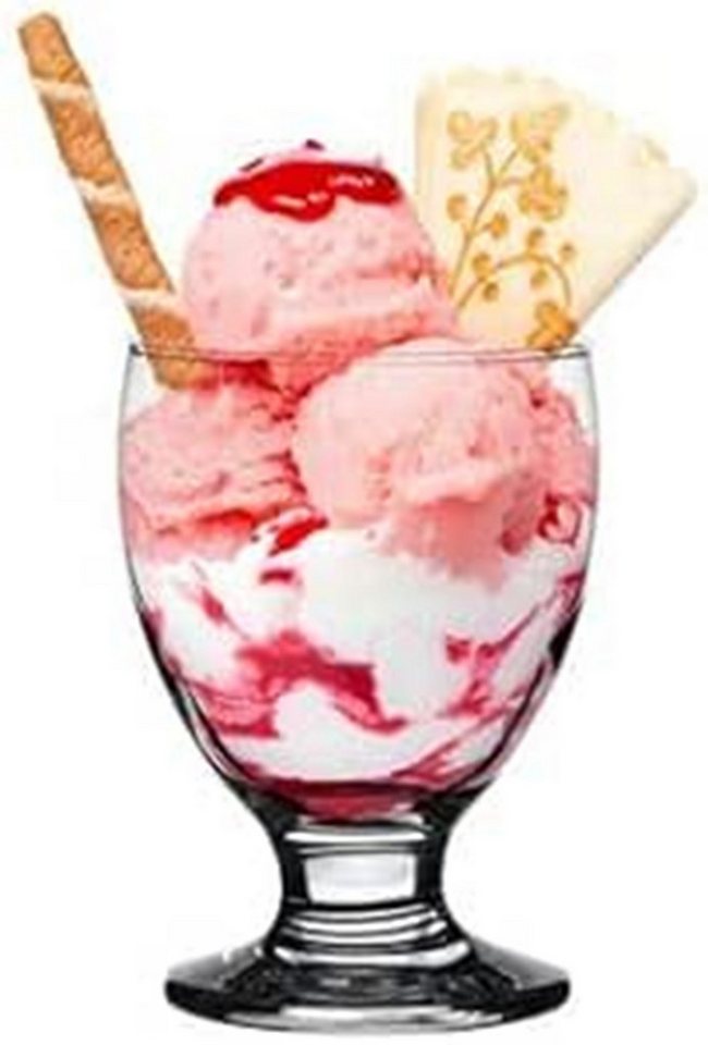 KONZEPT Eisschale Dessertgläser Glas, Eisbecher, (12-tlg), ideal für Dessert, Tiramisu, Eis von KONZEPT
