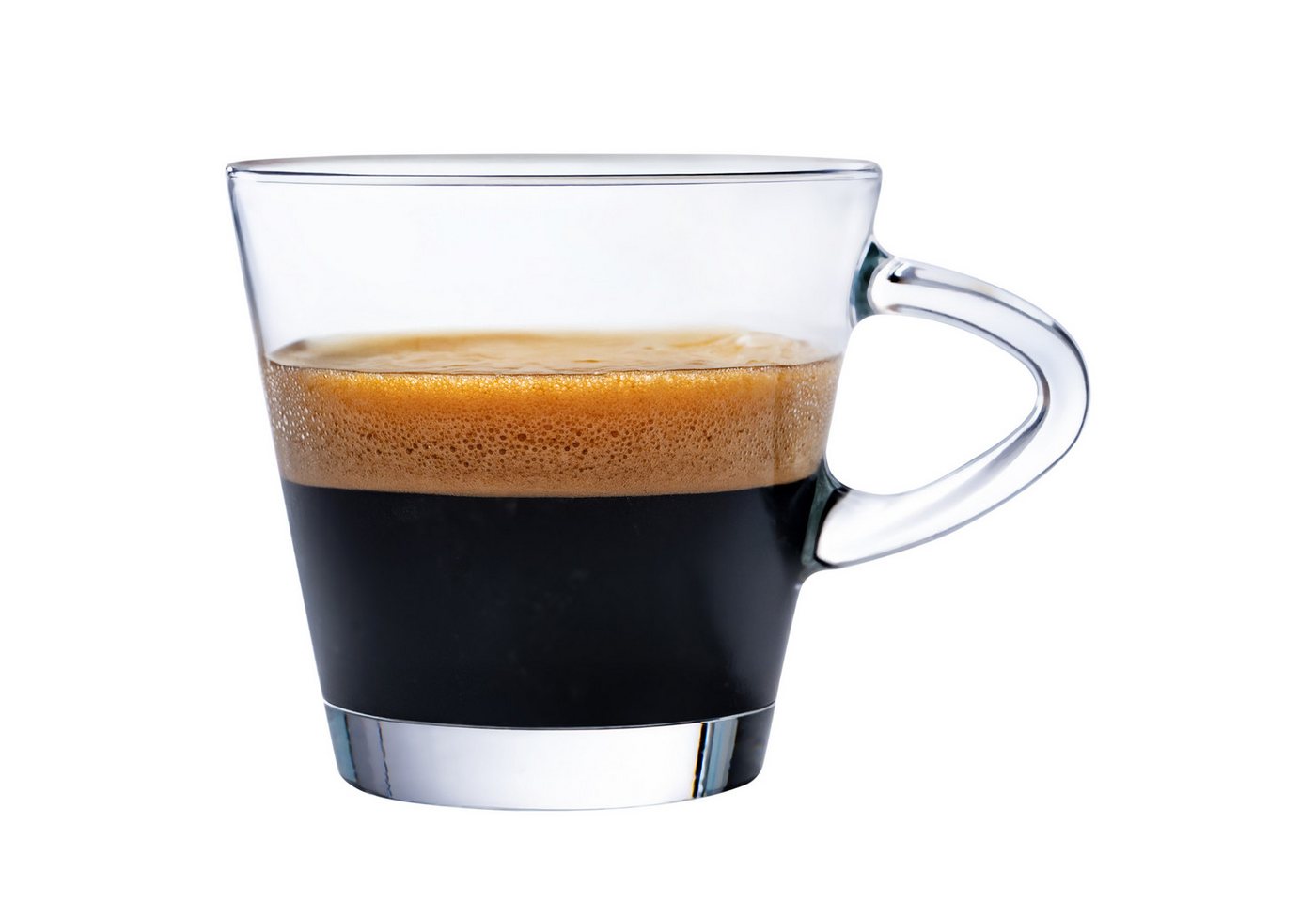 KONZEPT Espressoglas Espressotassen Set 80 ml, 6/12-er Set, Espressogläser, Espresso Tassen aus Glas mit Henkel KONZEPT Espressoglas Espressotassen Set 80 ml, 6/12-er Set, Espressogläser, Espresso Tassen aus Glas mit Henkel von KONZEPT