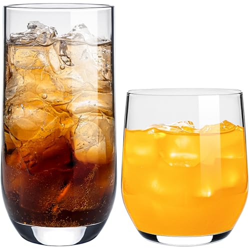 KONZEPT Gläser Set 12 Teilig, Wassergläser Spülmaschinenfest, 6er Longdrinkgläser 400ml und 6 er Trinkgläser 300ml, ideal für Wasser, Saft, Coctails KONZEPT Gläser Set 12 Teilig, Wassergläser Spülmaschinenfest, 6er Longdrinkgläser 400ml und 6 er Trinkgläser 300ml, ideal für Wasser, Saft, Coctails von KONZEPT