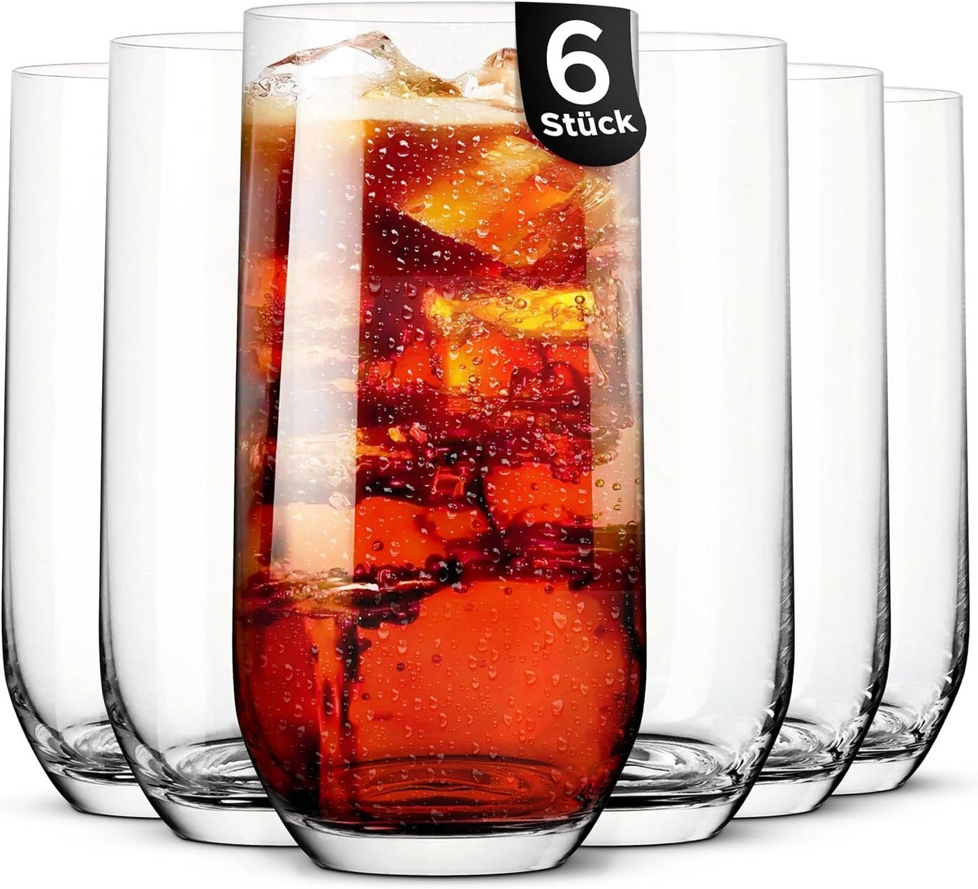 KONZEPT Gläser-Set Trinkgläser Set 6/12-teilig, Transparente 400ml, Wassergläser Set, Ideal für Saft, Cocktails, Longdrinks, Eiskaffee KONZEPT Gläser-Set Trinkgläser Set 6/12-teilig, Transparente 400ml, Wassergläser Set, Ideal für Saft, Cocktails, Longdrinks, Eiskaffee von KONZEPT