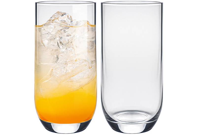 KONZEPT Gläser-Set Trinkgläser Set 6/12-teilig, Transparente 400ml, Wassergläser Set, Ideal für Saft, Cocktails, Longdrinks, Eiskaffee von KONZEPT