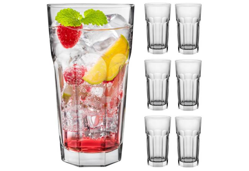 KONZEPT Gläser-Set Wassergläser Set 270 ml, Trinkgläser Set, ideal für Saft, Eiskaffee Cocktails, Latte Macchiato von KONZEPT