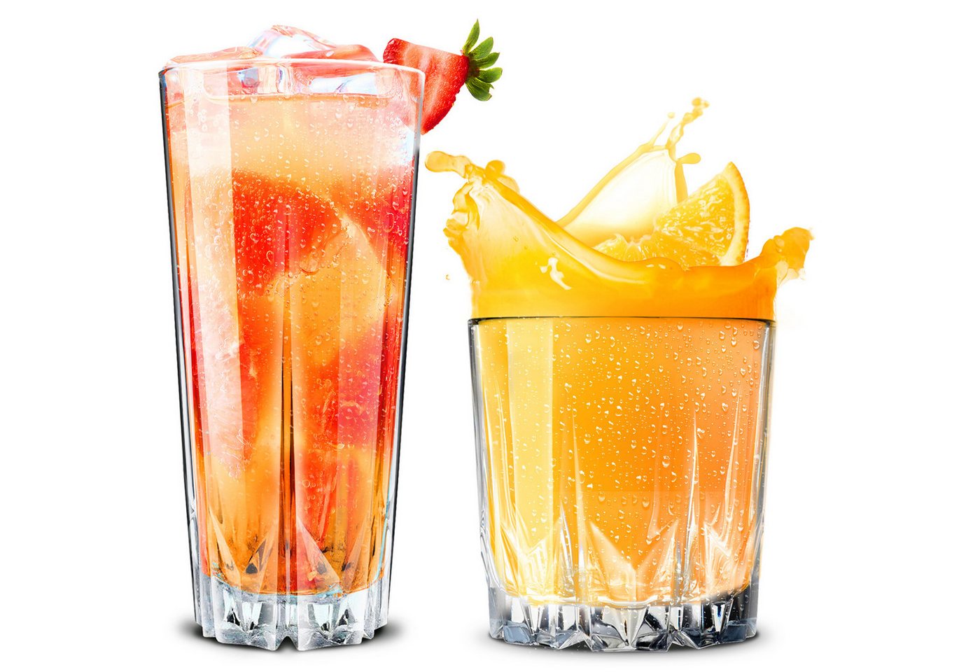 KONZEPT Gläser-Set 12 teilig, Trinkgläser, 6 Longdrinkgläser mit 6 kleine Wassergläser, ideal als Saftgläser, Cocktailgläser und Kistallgläser für Whisky, Gin KONZEPT Gläser-Set 12 teilig, Trinkgläser, 6 Longdrinkgläser mit 6 kleine Wassergläser, ideal als Saftgläser, Cocktailgläser und Kistallgläser für Whisky, Gin von KONZEPT