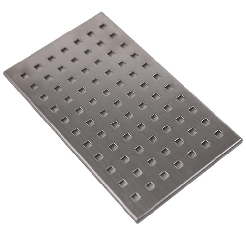 KOOBON Abdeckung aus Edelstahl 123x200 mm für Duschwanne Entwässerungsdeckel Abflussgitter von KOOBON